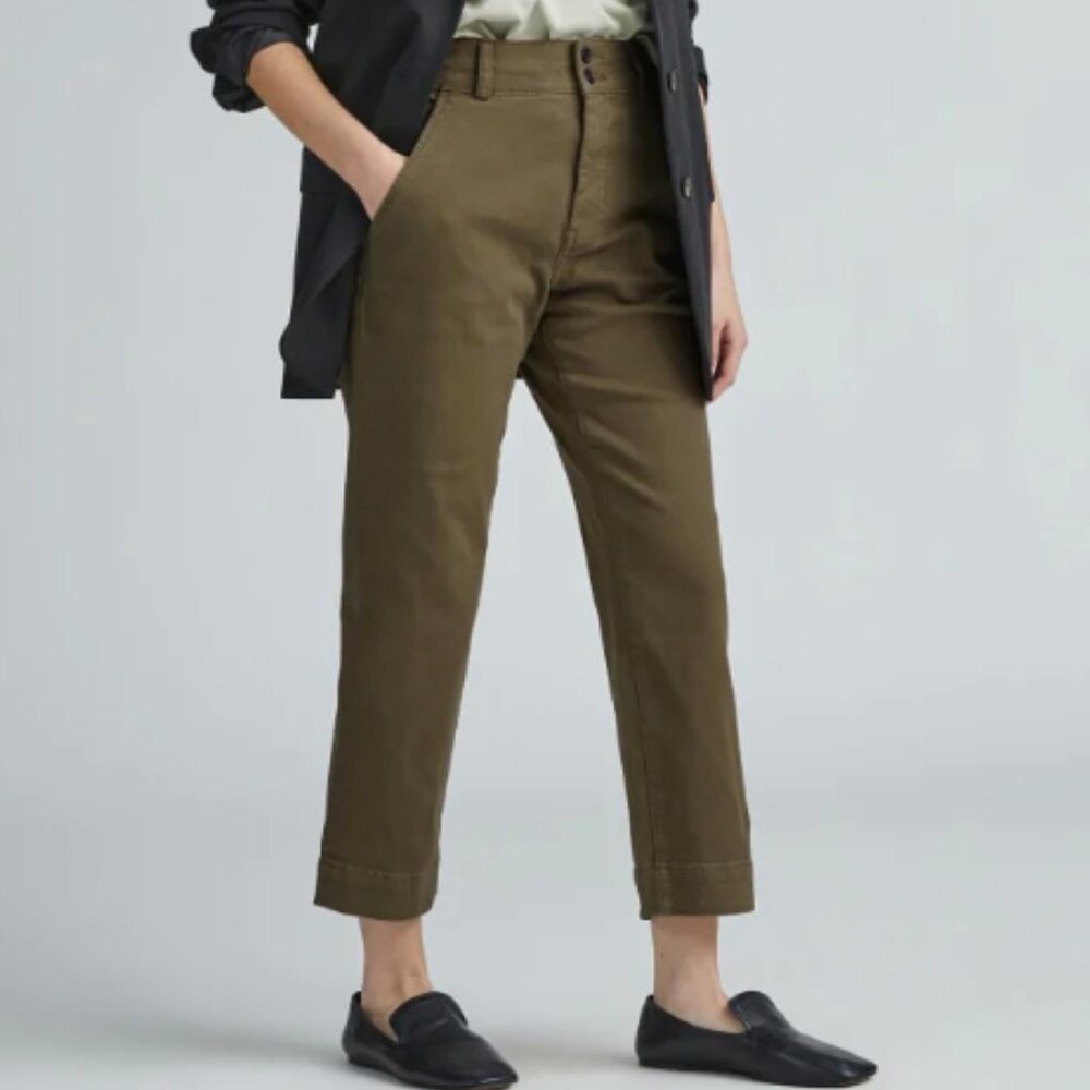 Everlane Organic Straight Leg Pant in Beech
